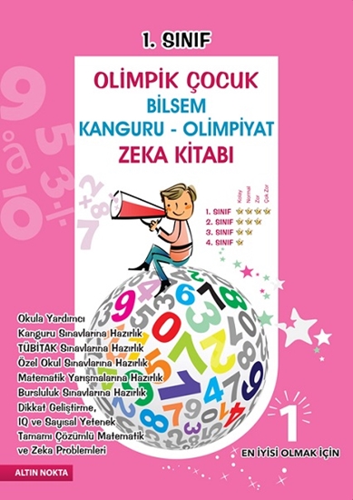 1. Sınıf Olimpik Çocuk Bilsem Kanguru Olimpiyat Zeka Kitabı