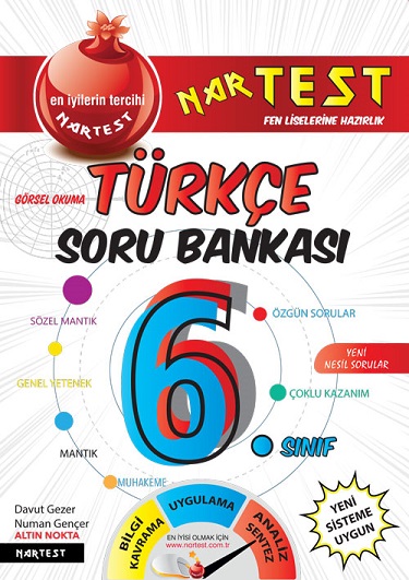6. Sınıf Süper Zeka Türkçe Soru Bankası (mavi Seri İle Aynı Kitap)